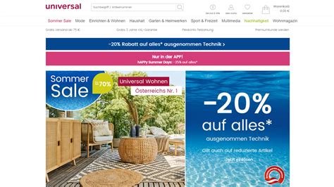 universal versand online shop österreich